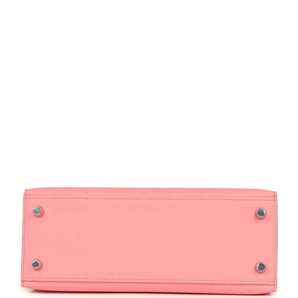 Kelly Sellier 25 Rose Confetti Epsom Palladium Hardware Bag