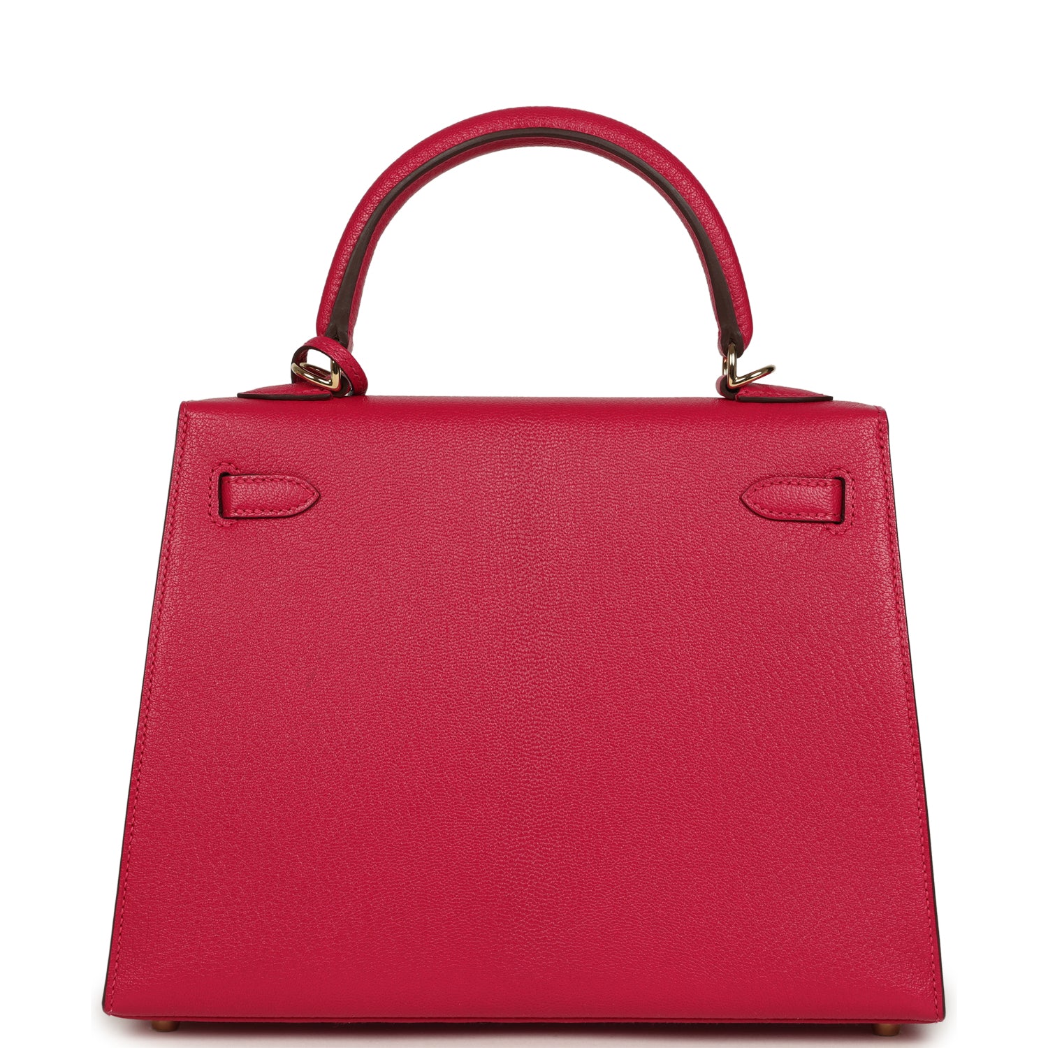Kelly Sellier 25 Rose Mexico Verso Chevre Mysore Permabrass Hardware Bag