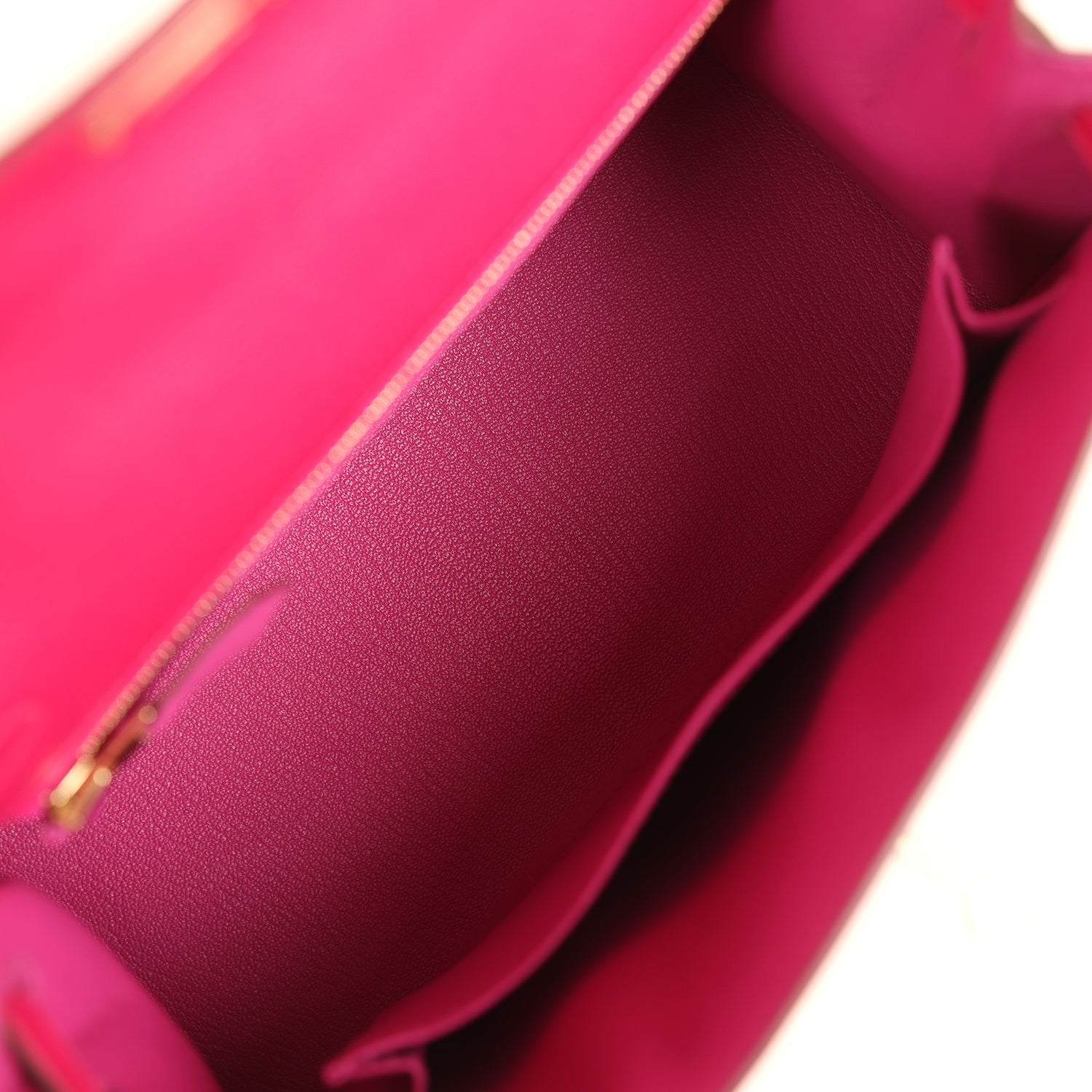 Kelly Sellier 25 Rose Mexico Verso Chevre Mysore Permabrass Hardware Bag