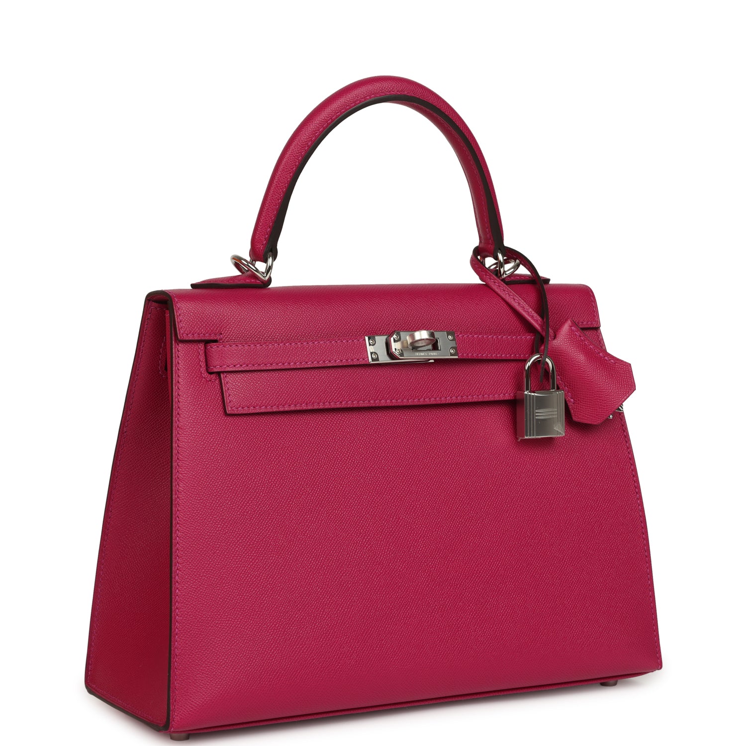 Kelly Sellier 25 Rose Poupre Madame Palladium Hardware Bag