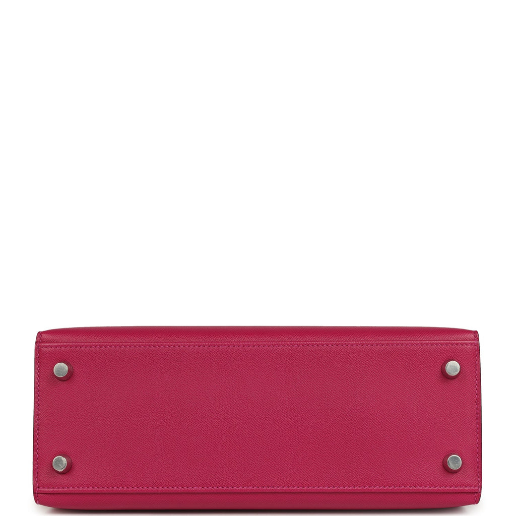 Kelly Sellier 25 Rose Poupre Madame Palladium Hardware Bag