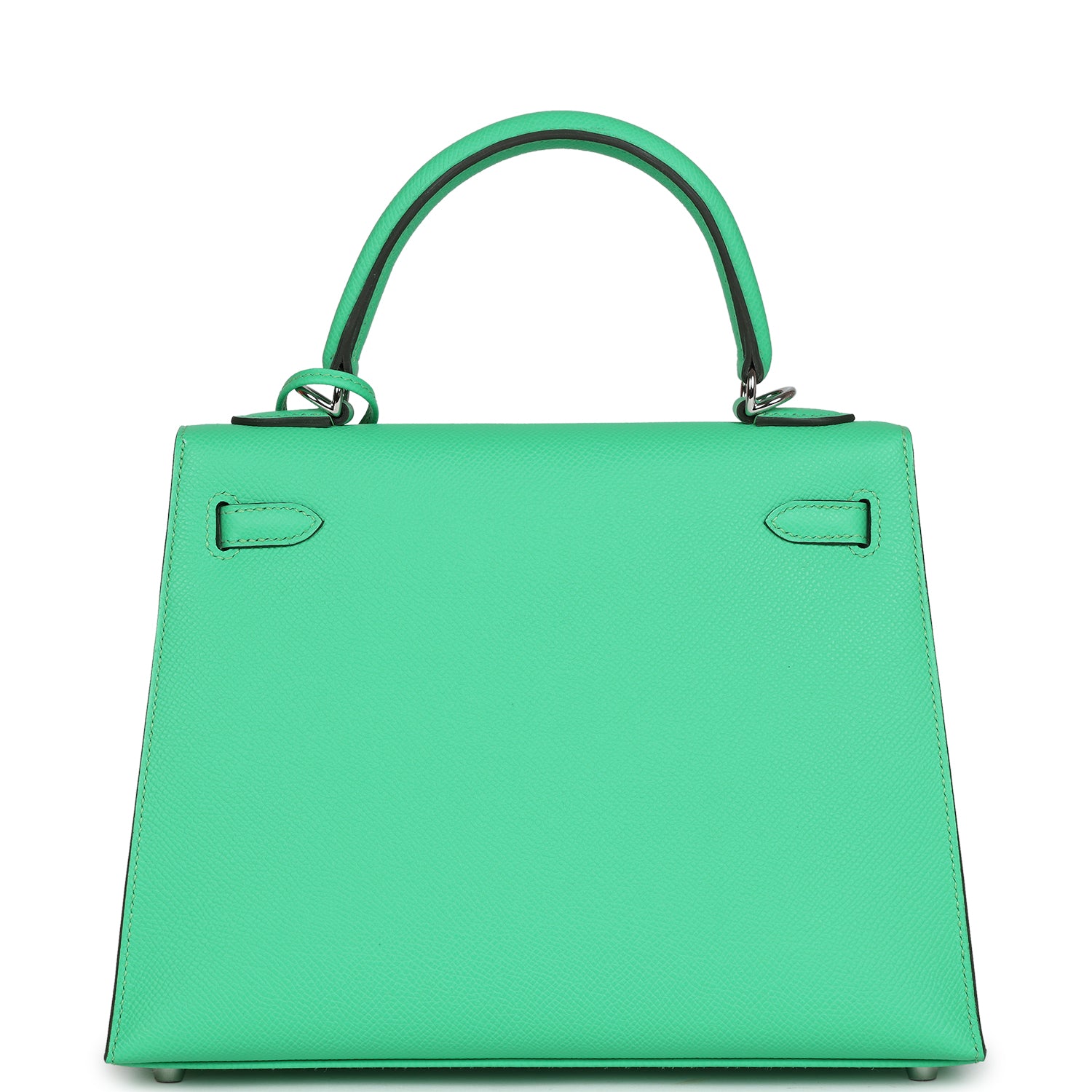 Kelly Sellier 25 Vert Comics Epsom Palladium Hardware Bag