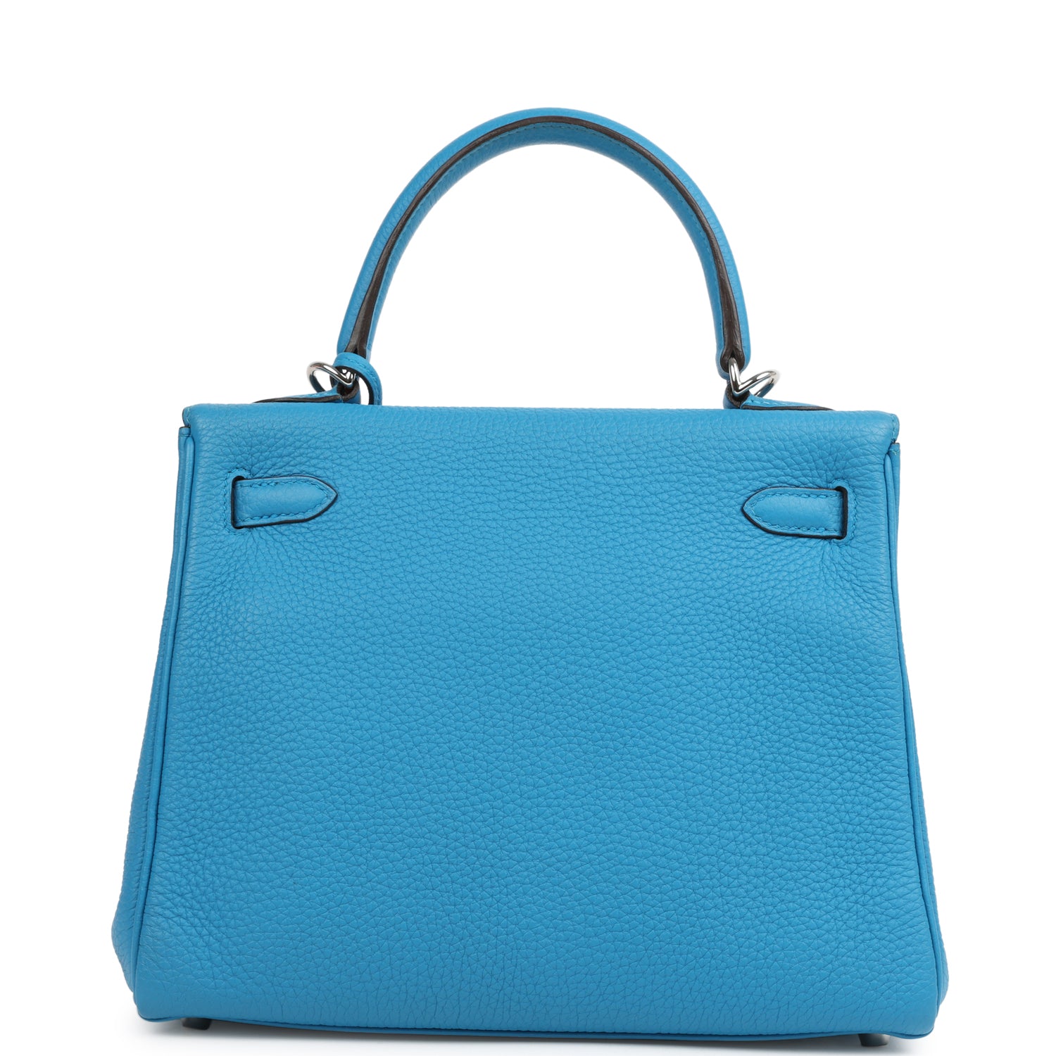 Kelly Retourne 25 Bleu Zanzibar Togo Palladium Hardware Bag
