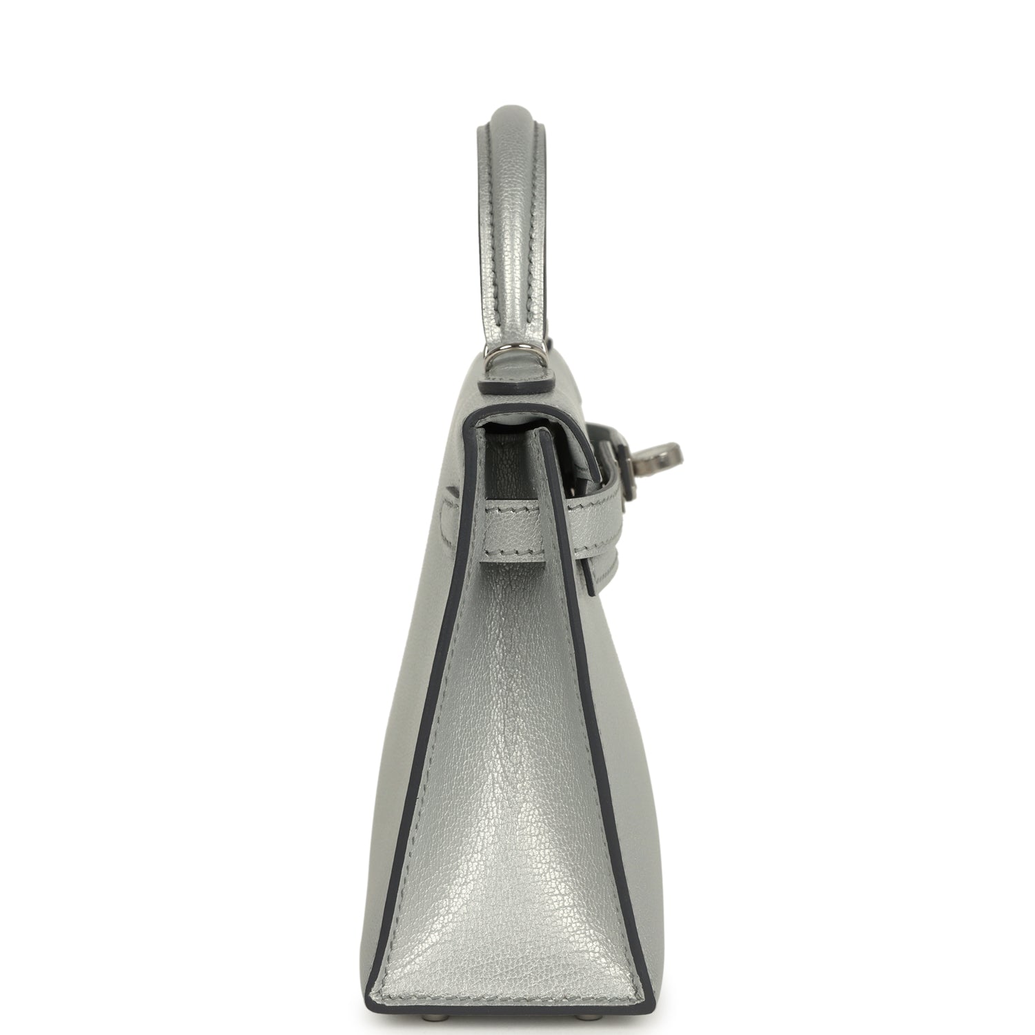Kelly Sellier 20 Argent Chevre Chamkilight  Bag