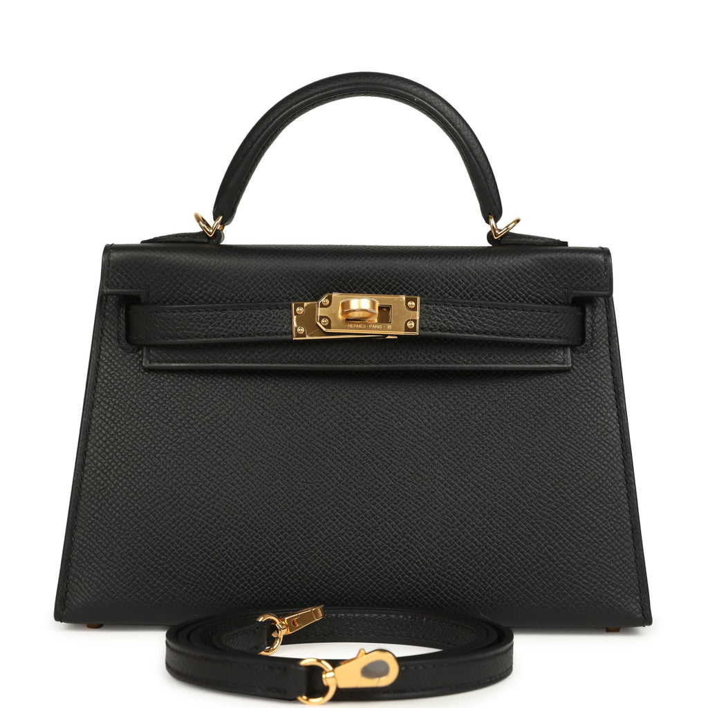 Kelly Sellier 20 Black Epsom Bag