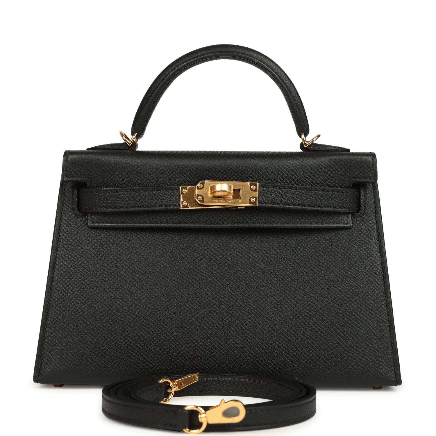 Kelly Sellier 20 Black Epsom Bag