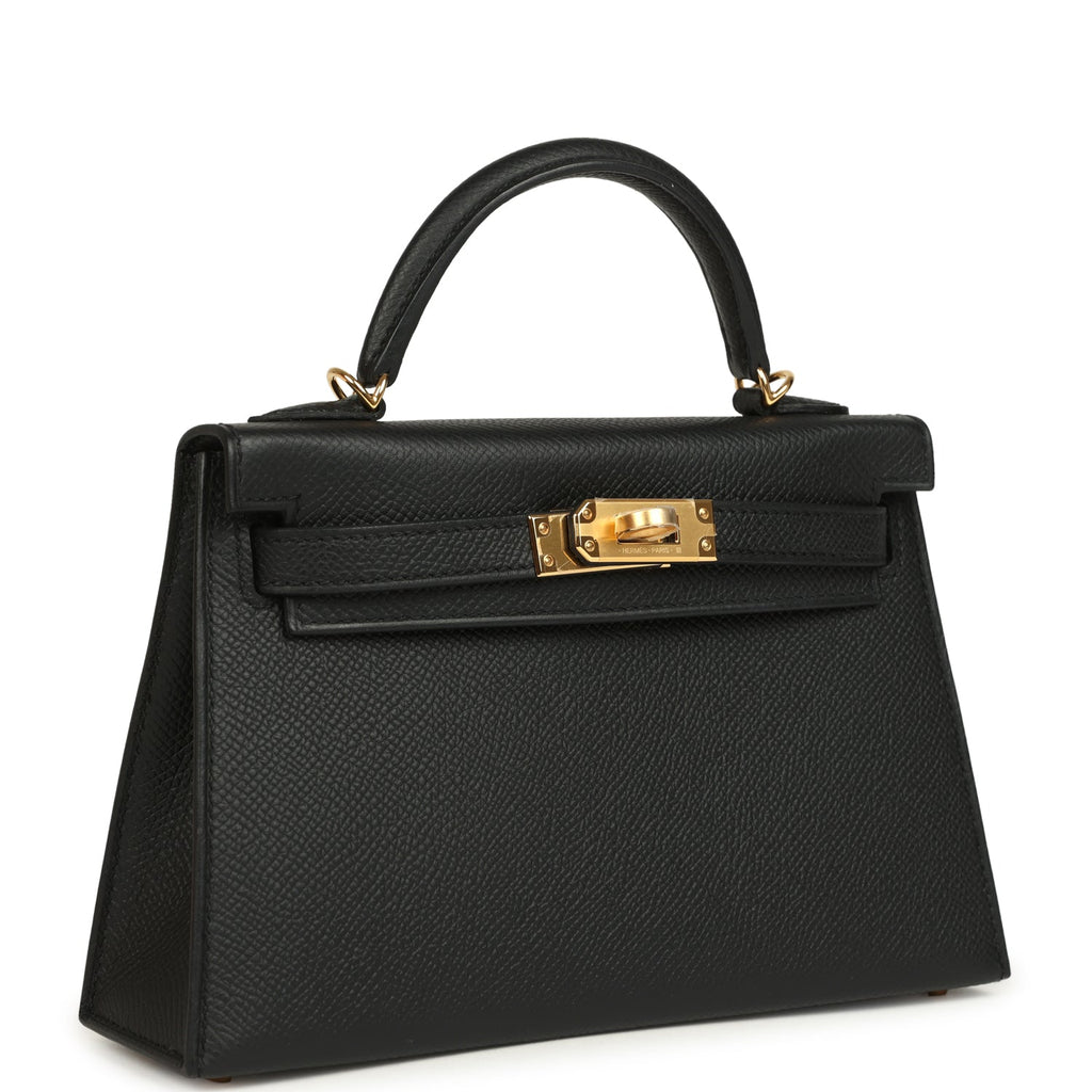 Kelly Sellier 20 Black Epsom Bag