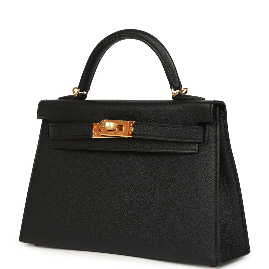 Kelly Sellier 20 Black Epsom Bag