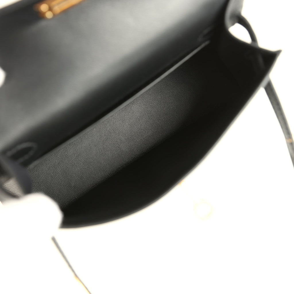 Kelly Sellier 20 Black Epsom Bag