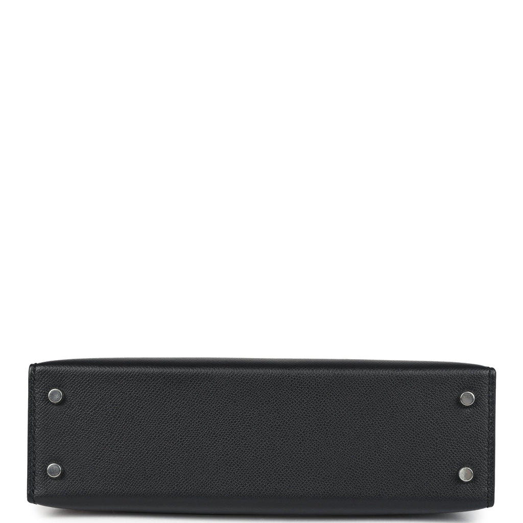Kelly Sellier 20 Black Madame and Shiny Varanus Lizard Touch Bag
