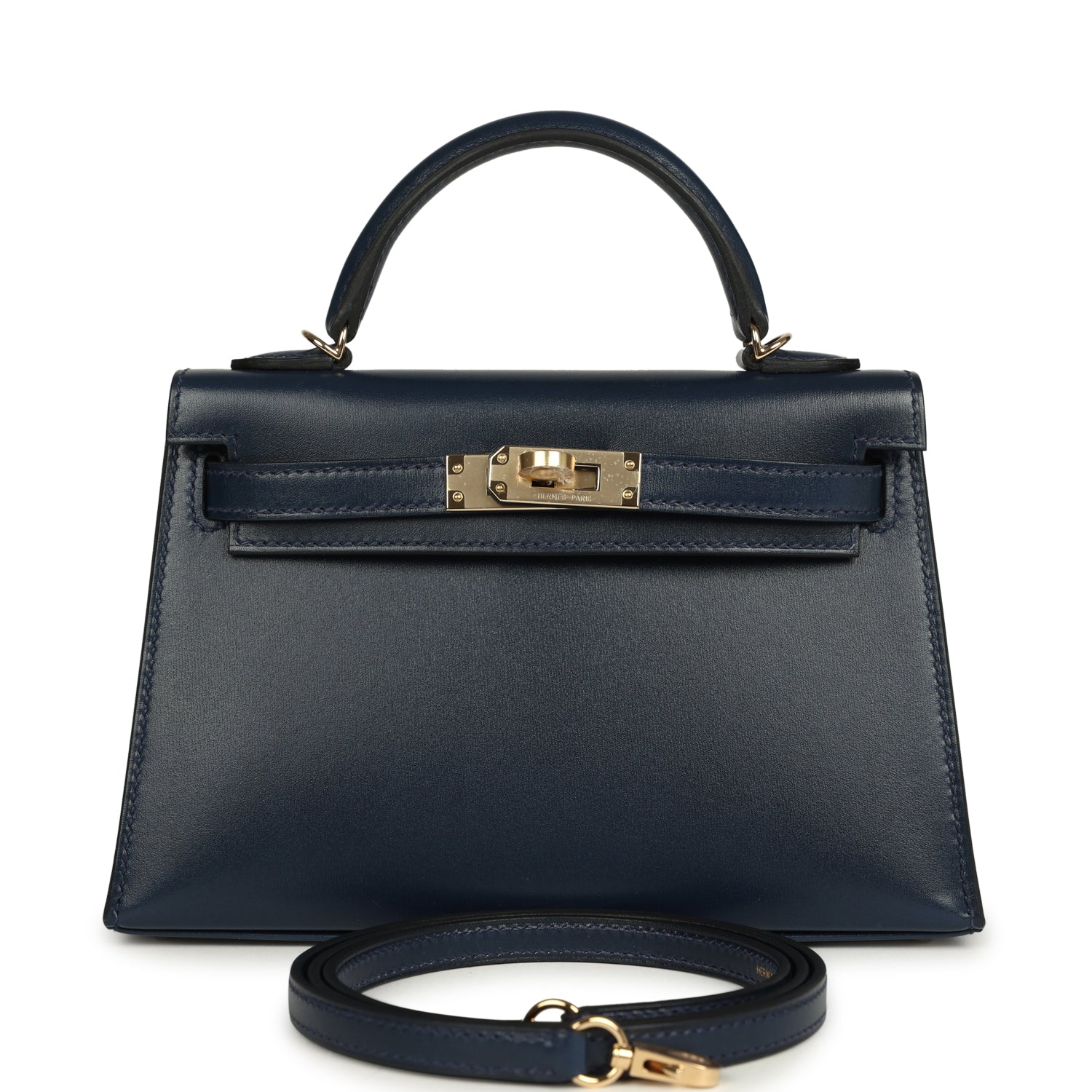 Kelly Sellier 20 Bleu Abysse Box Bag