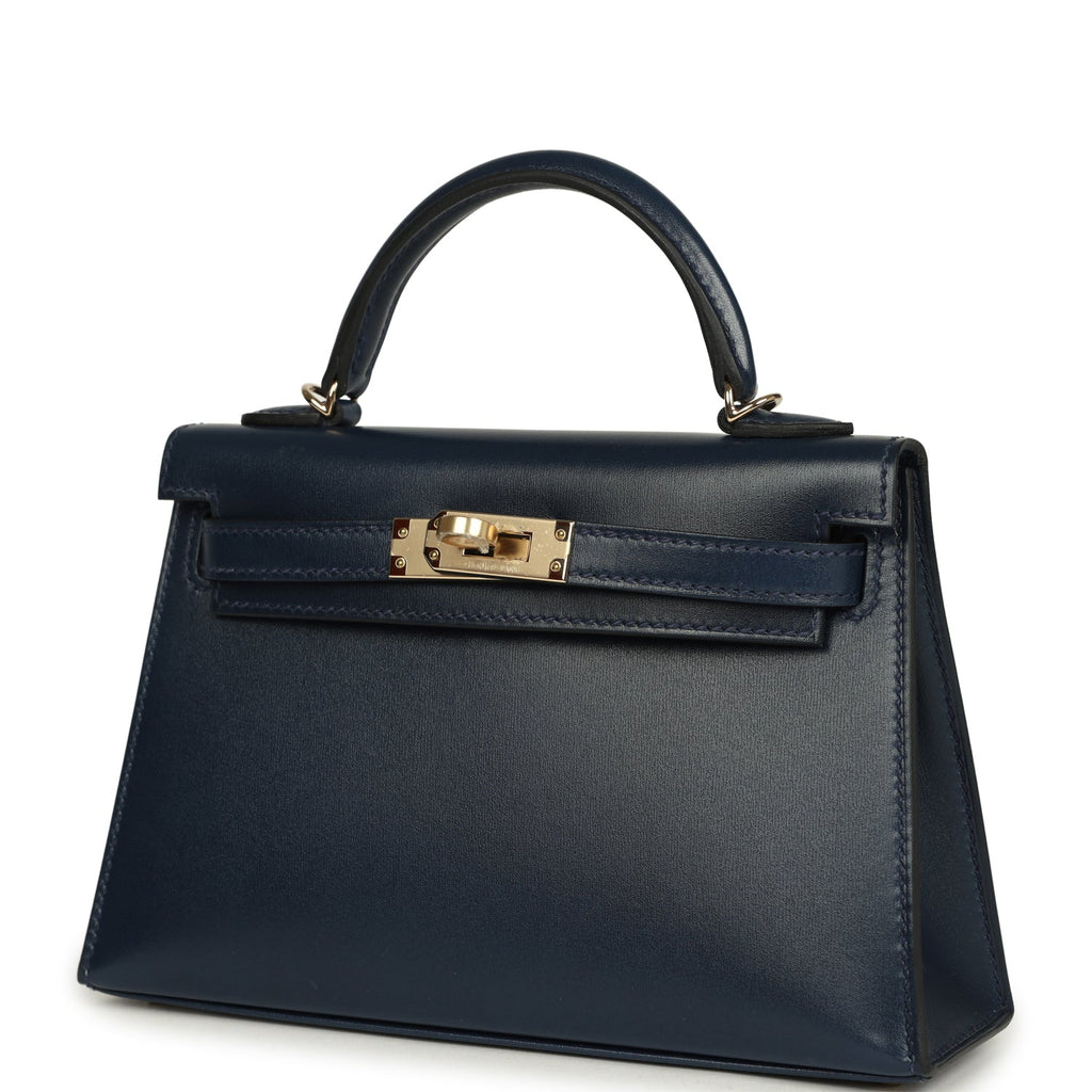 Kelly Sellier 20 Bleu Abysse Box Bag