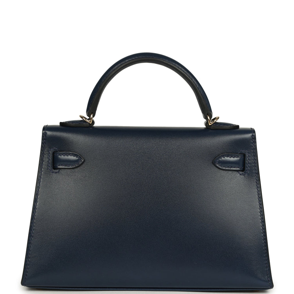 Kelly Sellier 20 Bleu Abysse Box Bag