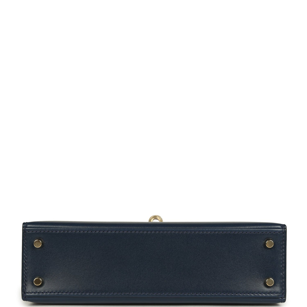 Kelly Sellier 20 Bleu Abysse Box Bag