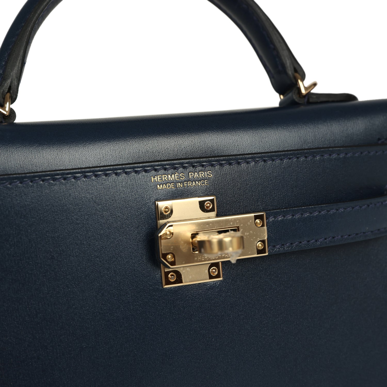 Kelly Sellier 20 Bleu Abysse Box Bag