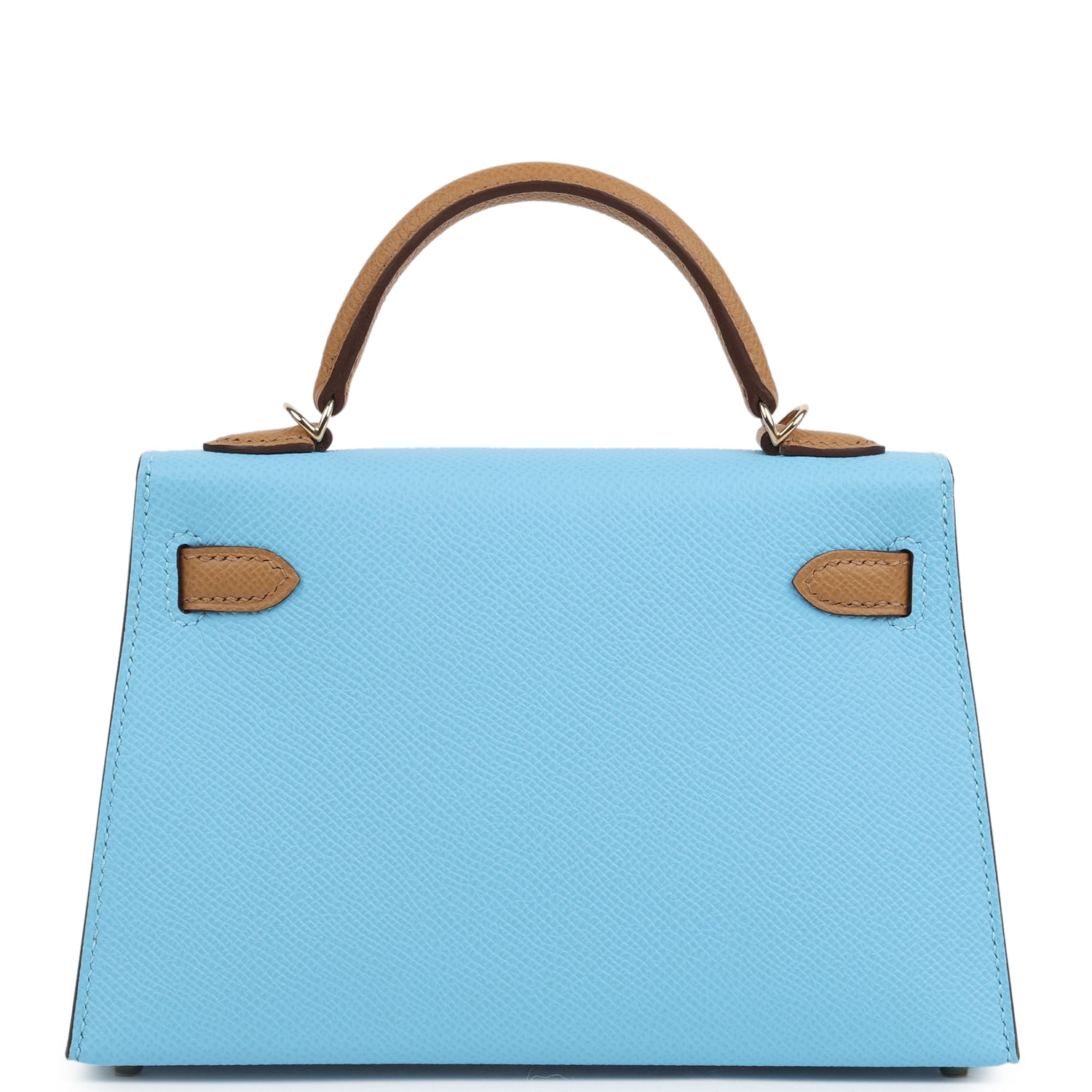 Kelly Sellier 20 Bleu Celeste and Biscuit Epsom Bag