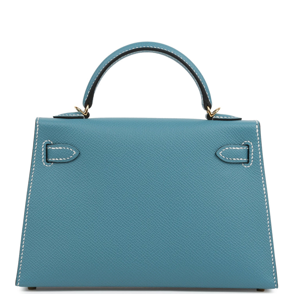 Kelly Sellier 20 Blue Jean Epsom Bag
