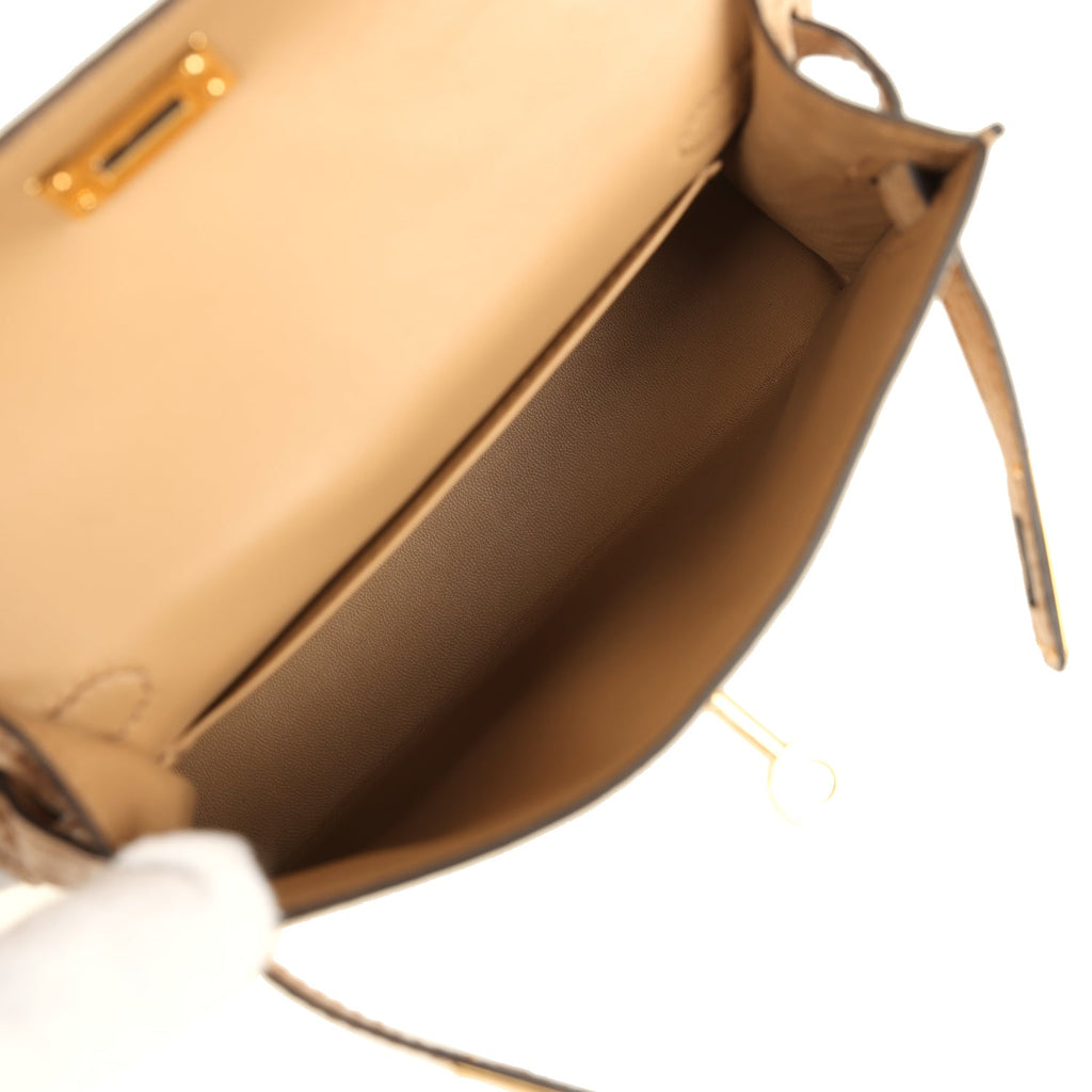 Kelly Sellier 20 Chai Matte Alligator Bag
