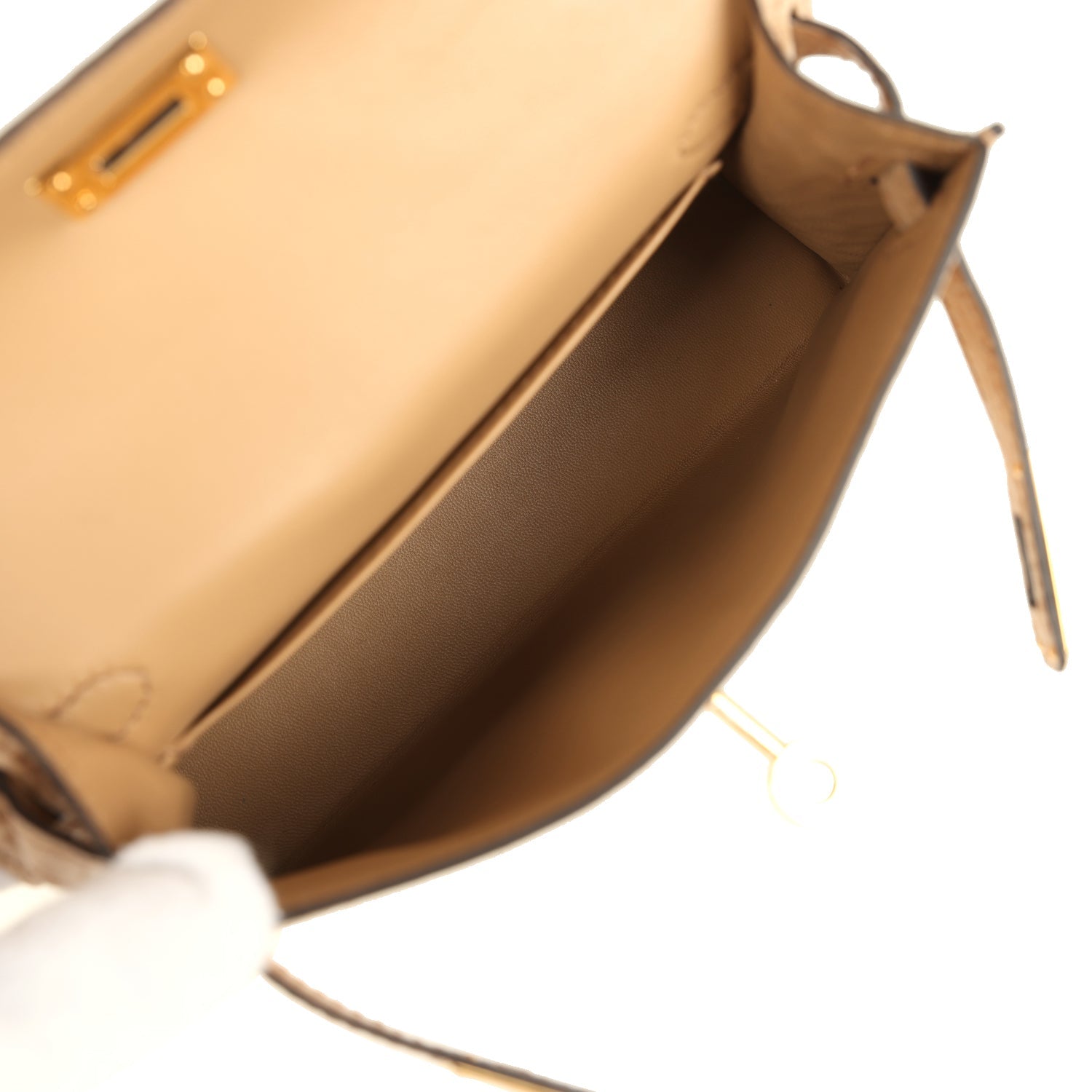 Kelly Sellier 20 Chai Matte Alligator Bag