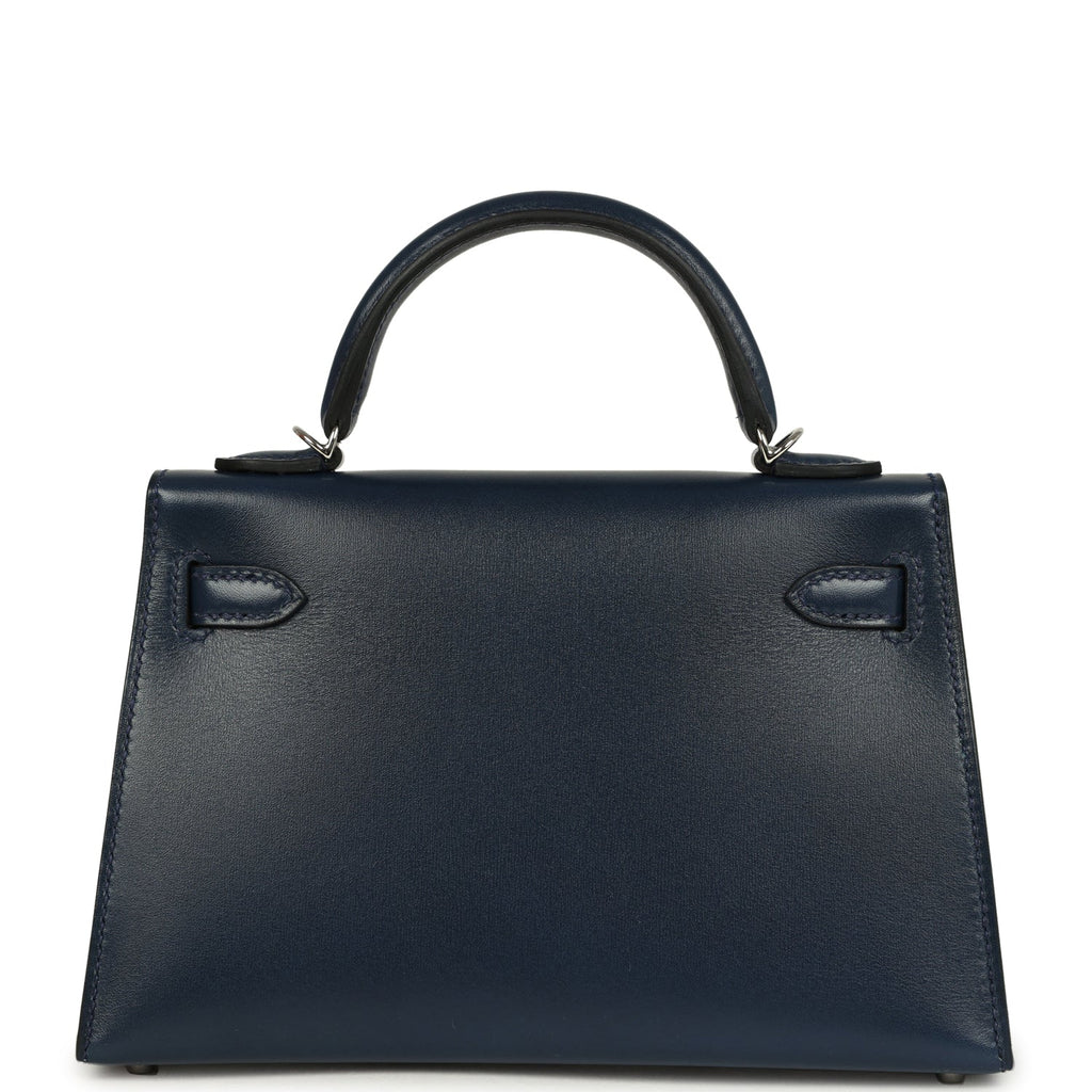 Kelly Sellier 20 Clouté Bleu Abyss Box Bag