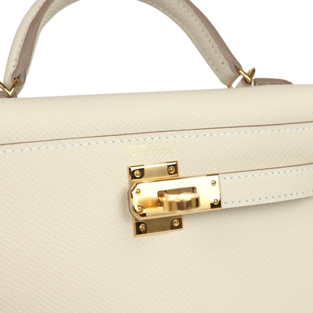 Kelly Sellier 20 Craie Epsom Bag
