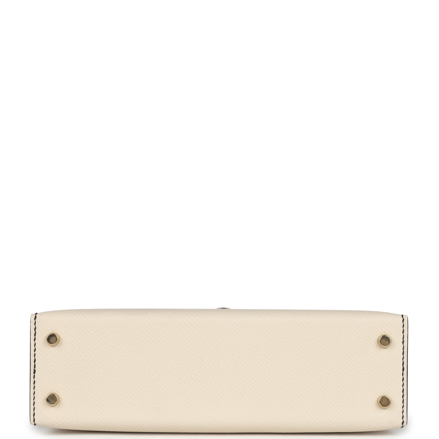 Kelly Sellier 20 Craie and Black Epsom Bag