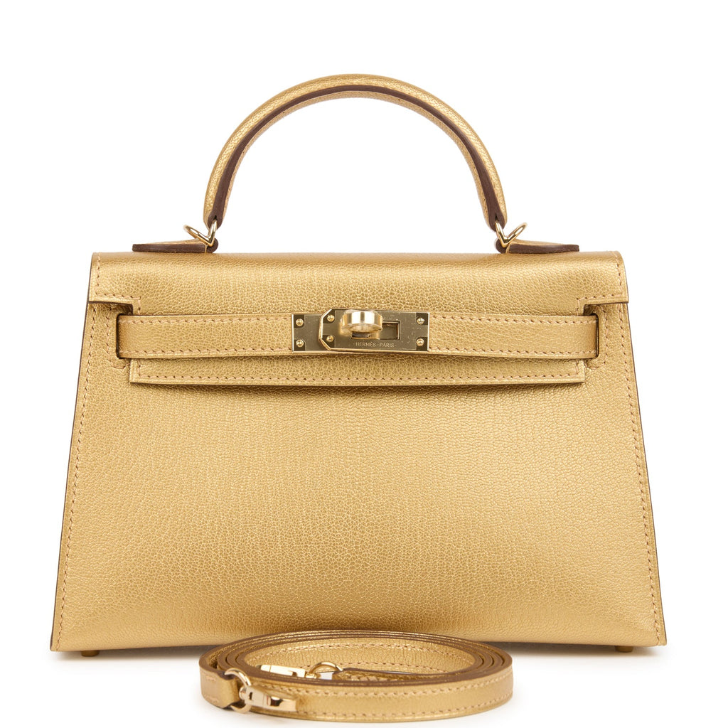 Kelly Sellier 20 Dore Chevre Chamkilight Bag