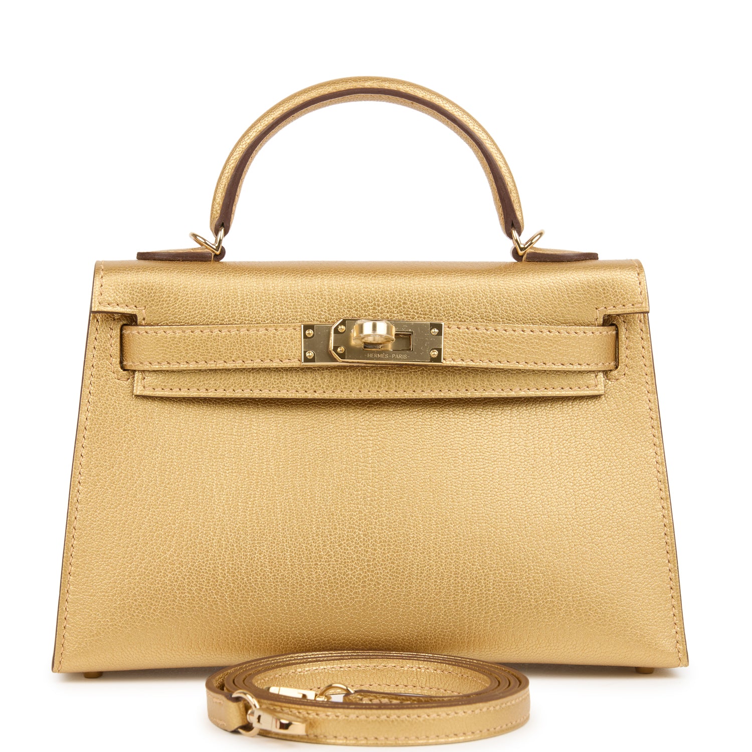 Kelly Sellier 20 Dore Chevre Chamkilight Bag