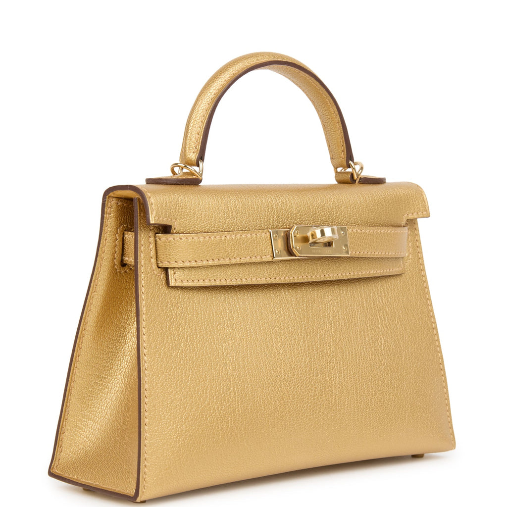 Kelly Sellier 20 Dore Chevre Chamkilight Bag