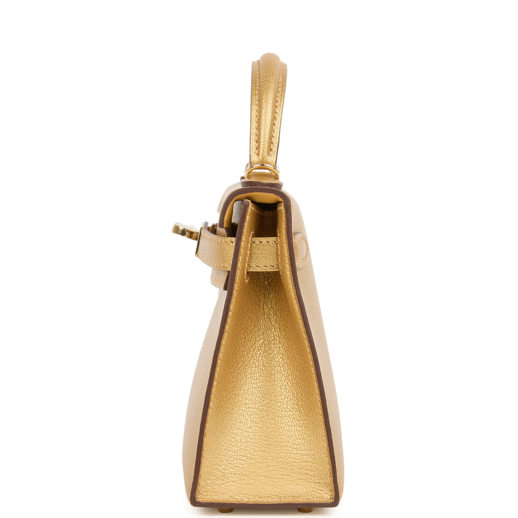 Kelly Sellier 20 Dore Chevre Chamkilight Bag