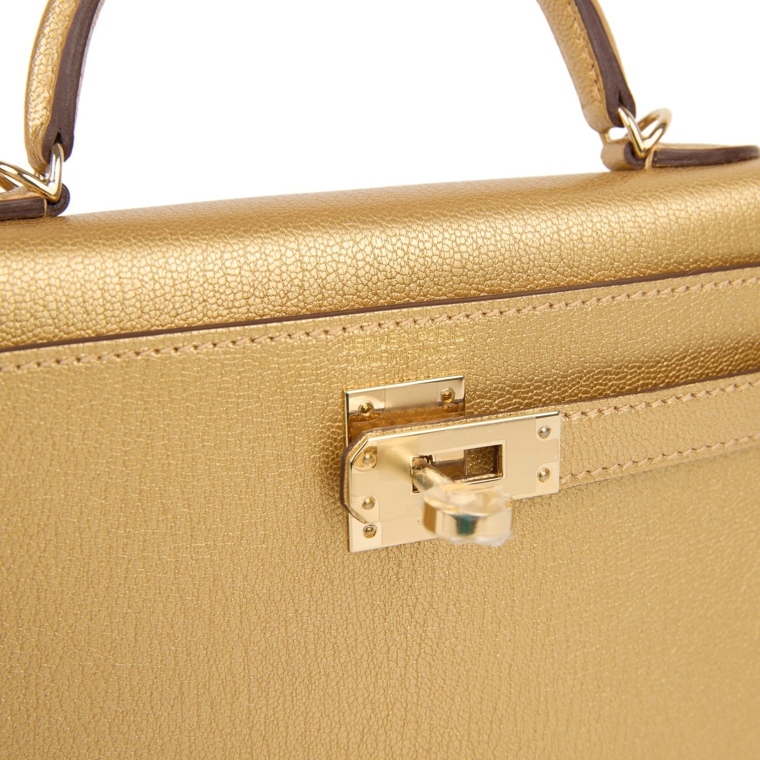Kelly Sellier 20 Dore Chevre Chamkilight Bag