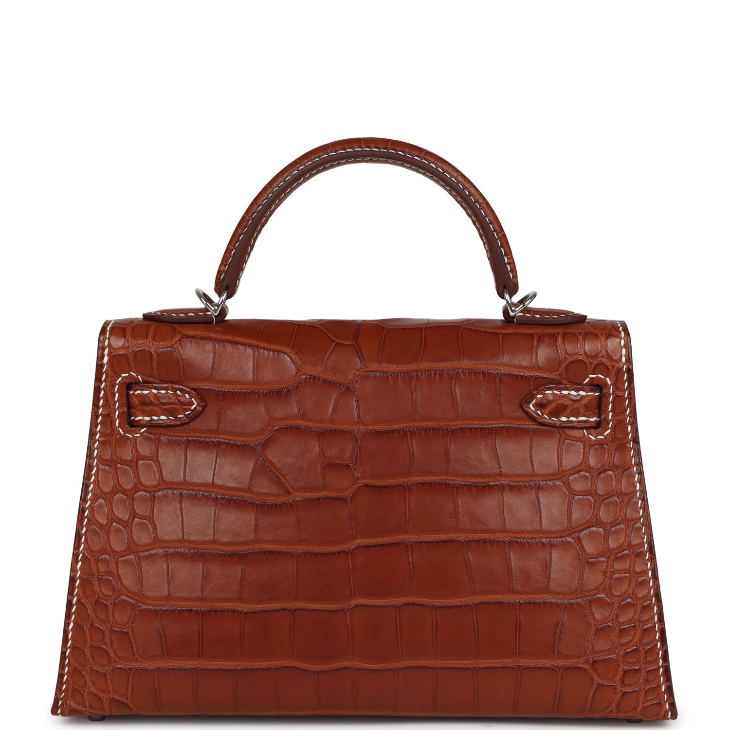 Kelly Sellier 20 Fauve Matte Alligator Barenia Bag