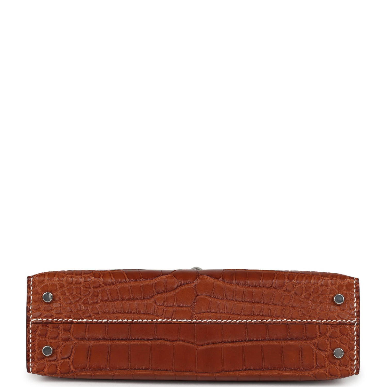 Kelly Sellier 20 Fauve Matte Alligator Barenia Bag