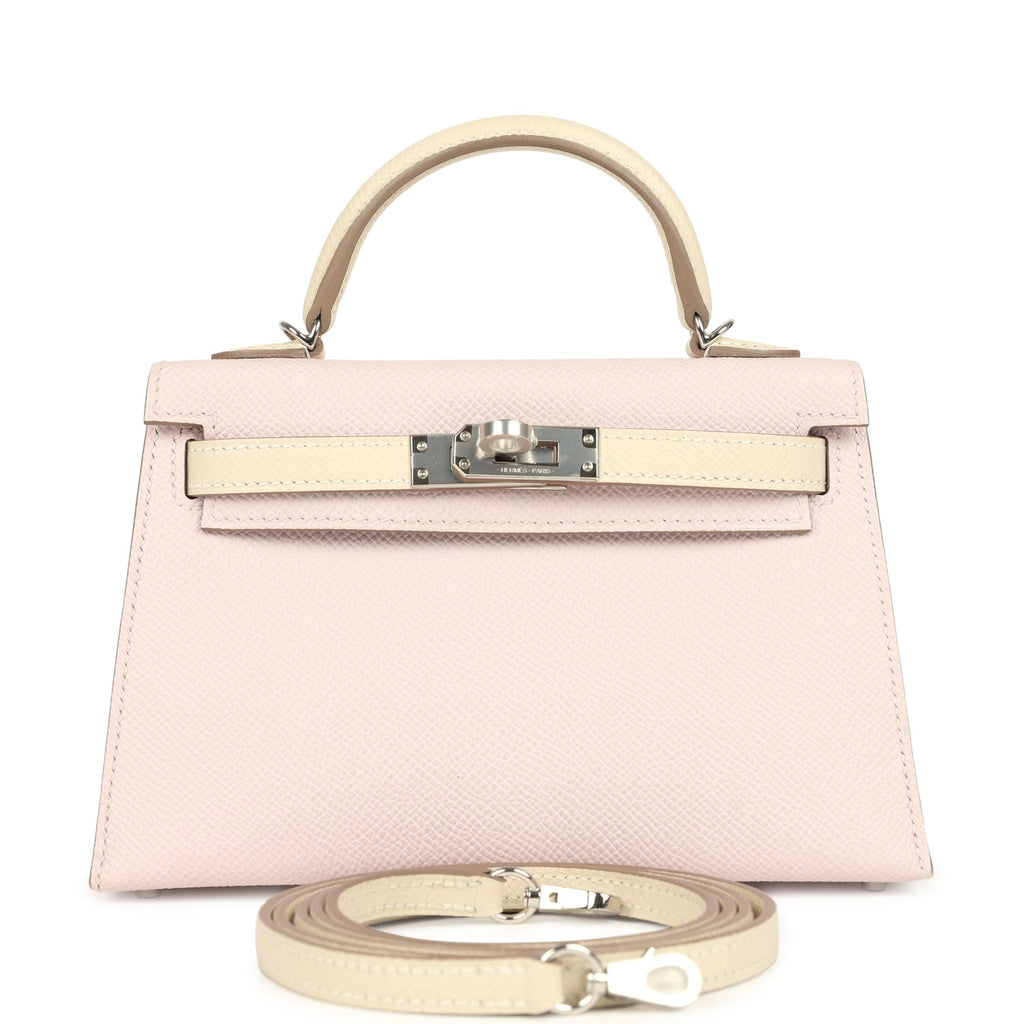 Kelly Sellier 20 Mauve Pale and Craie Epsom Bag