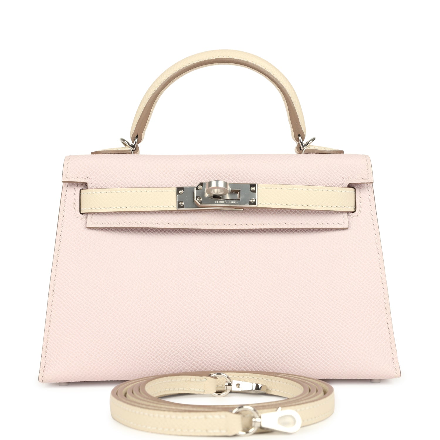 Kelly Sellier 20 Mauve Pale and Craie Epsom Bag