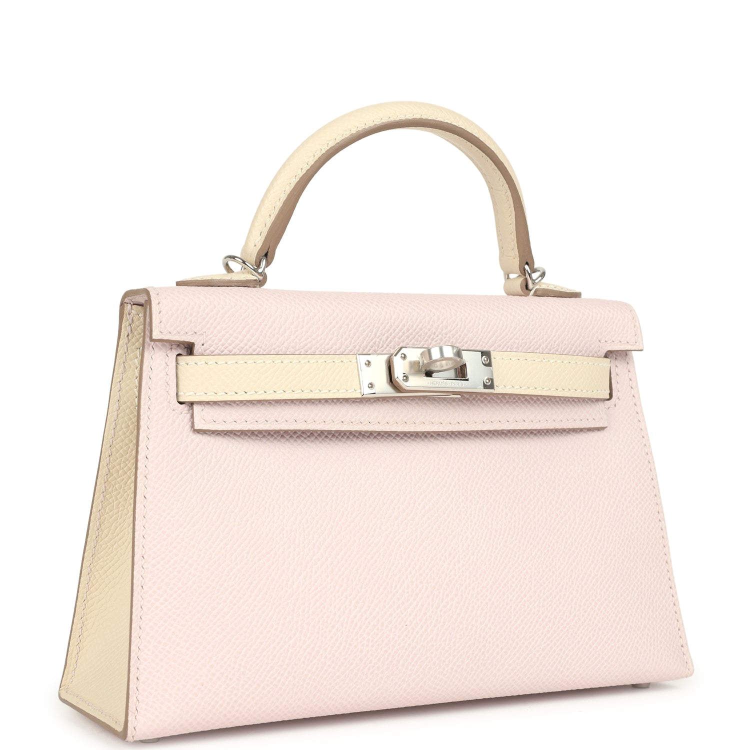 Kelly Sellier 20 Mauve Pale and Craie Epsom Bag