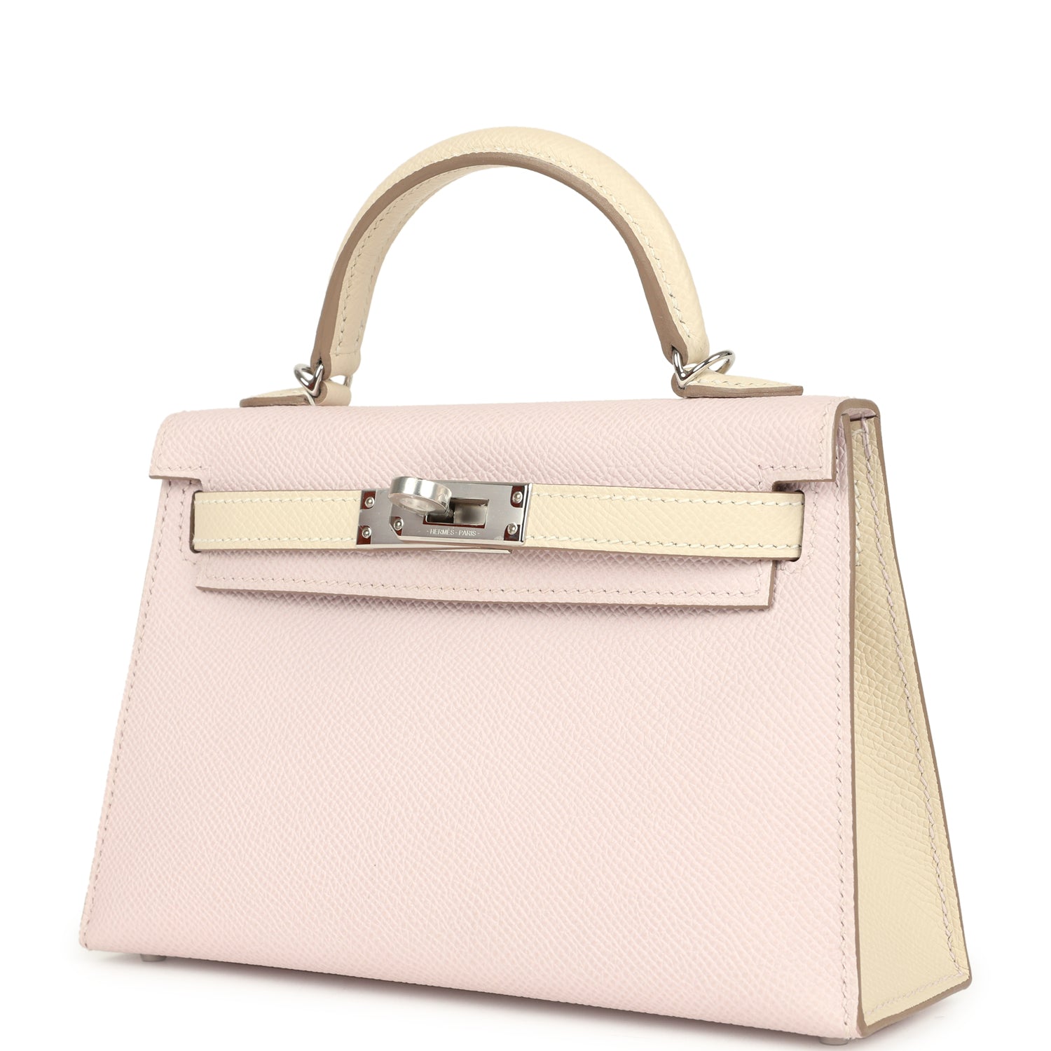 Kelly Sellier 20 Mauve Pale and Craie Epsom Bag