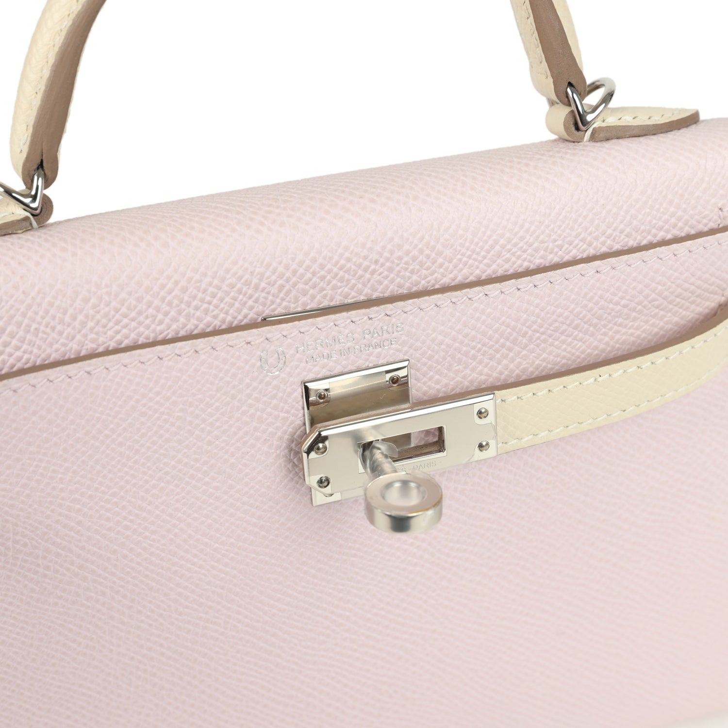 Kelly Sellier 20 Mauve Pale and Craie Epsom Bag