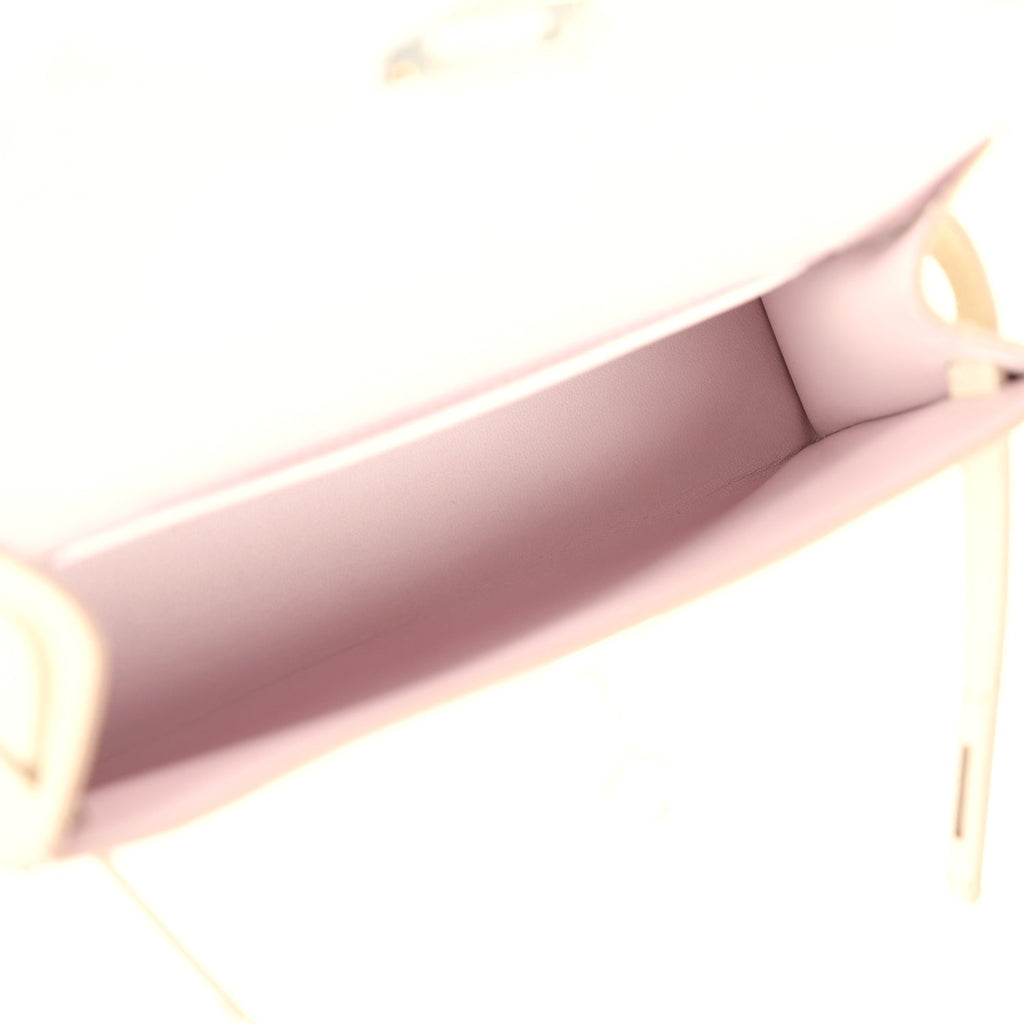 Kelly Sellier 20 Mauve Pale and Craie Epsom Bag