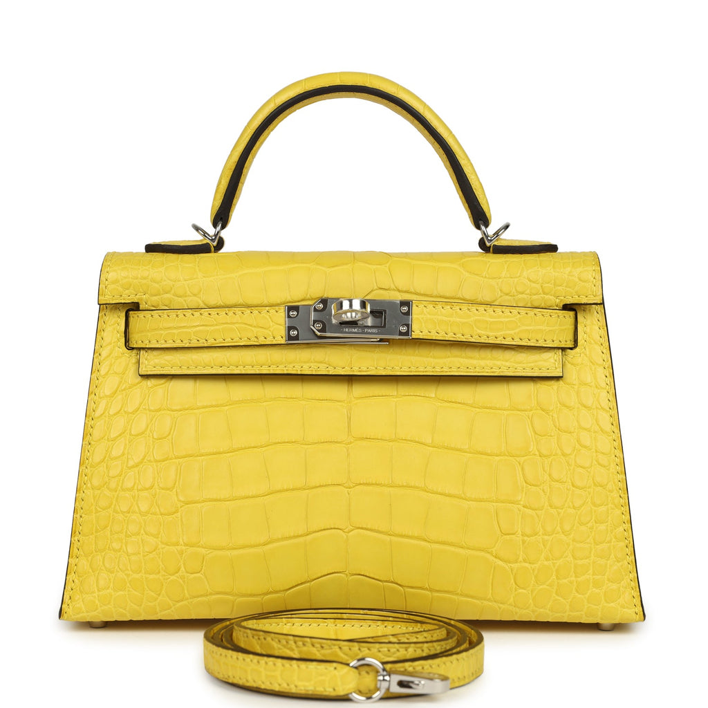 Kelly Sellier 20 Mimosa Matte Alligator Bag