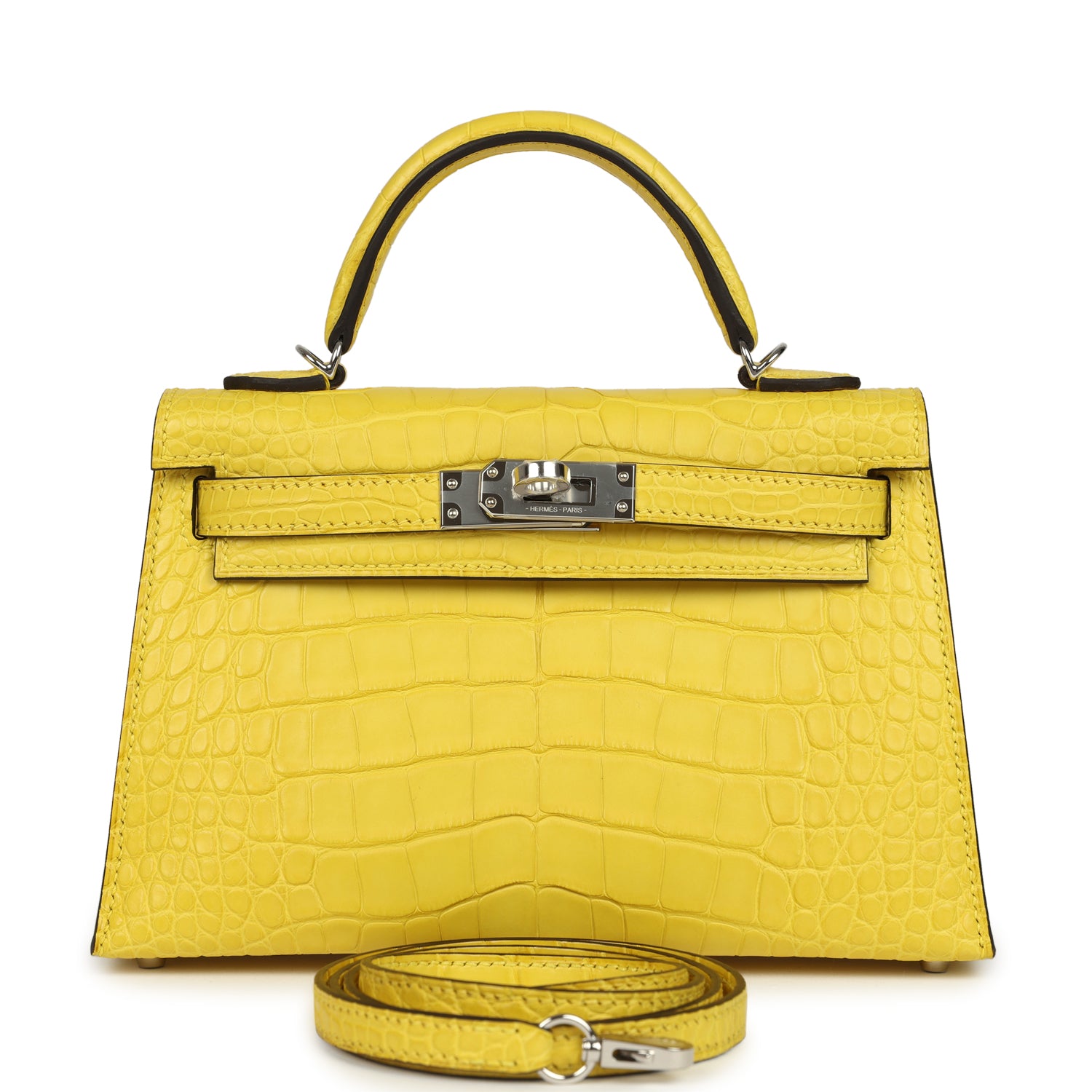 Kelly Sellier 20 Mimosa Matte Alligator Bag
