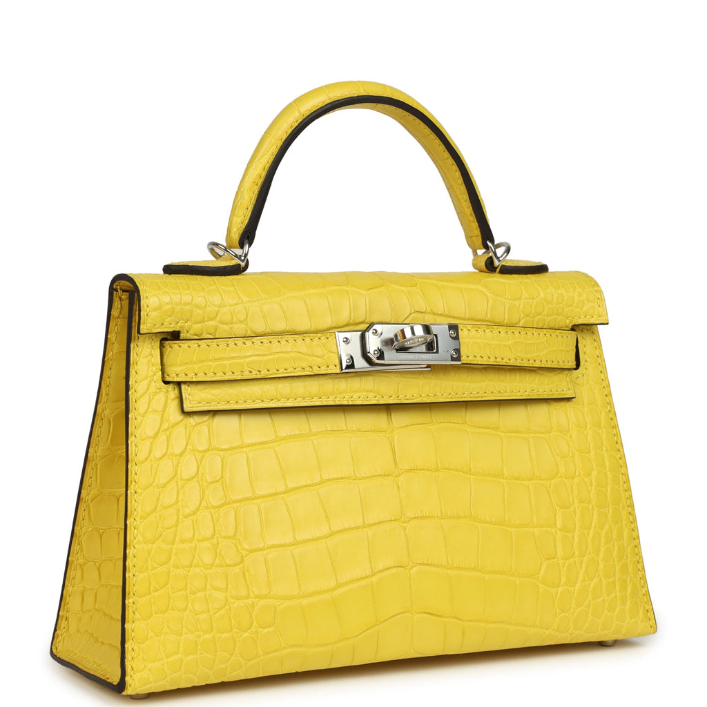 Kelly Sellier 20 Mimosa Matte Alligator Bag