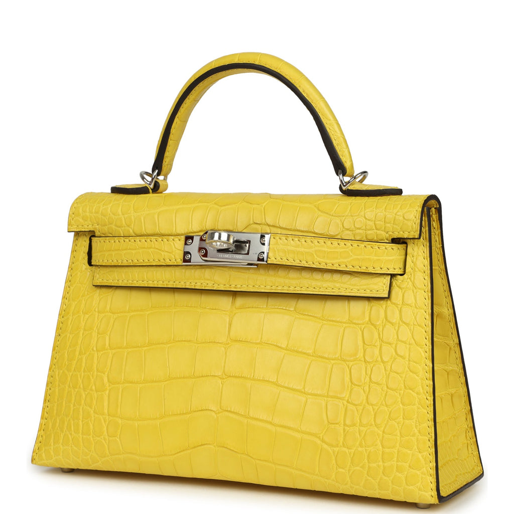 Kelly Sellier 20 Mimosa Matte Alligator Bag