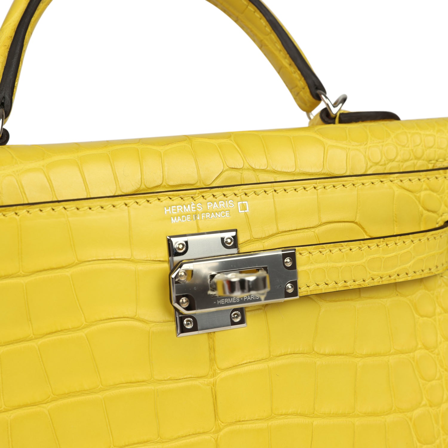 Kelly Sellier 20 Mimosa Matte Alligator Bag