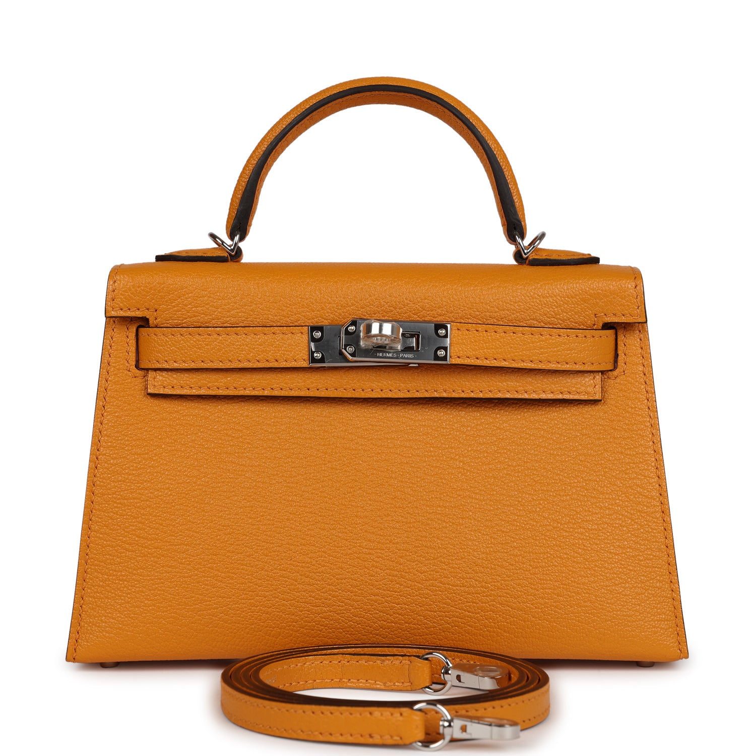 Kelly Sellier 20 Moutarde Chevre Bag