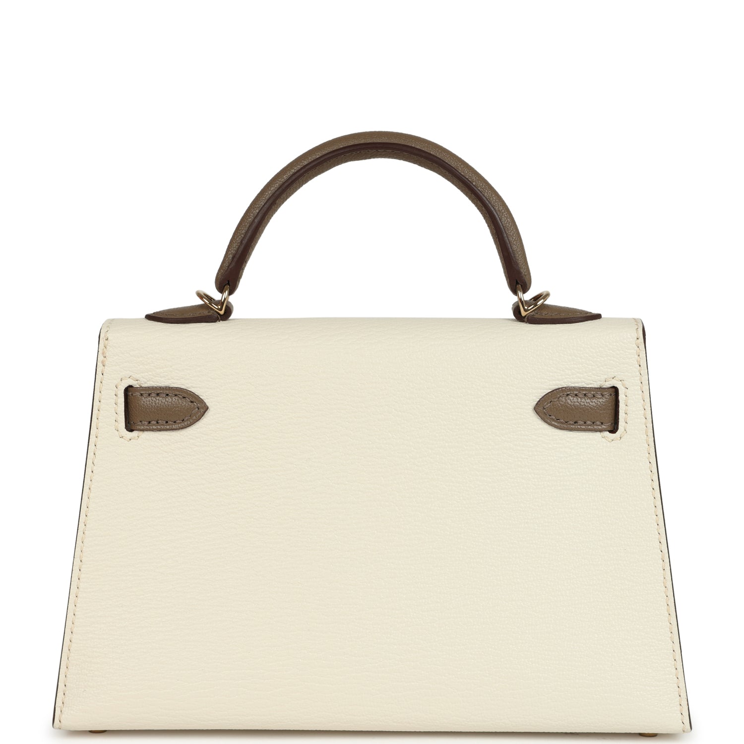 Kelly Sellier 20 Nata and Etoupe Chevre Mysore Bag