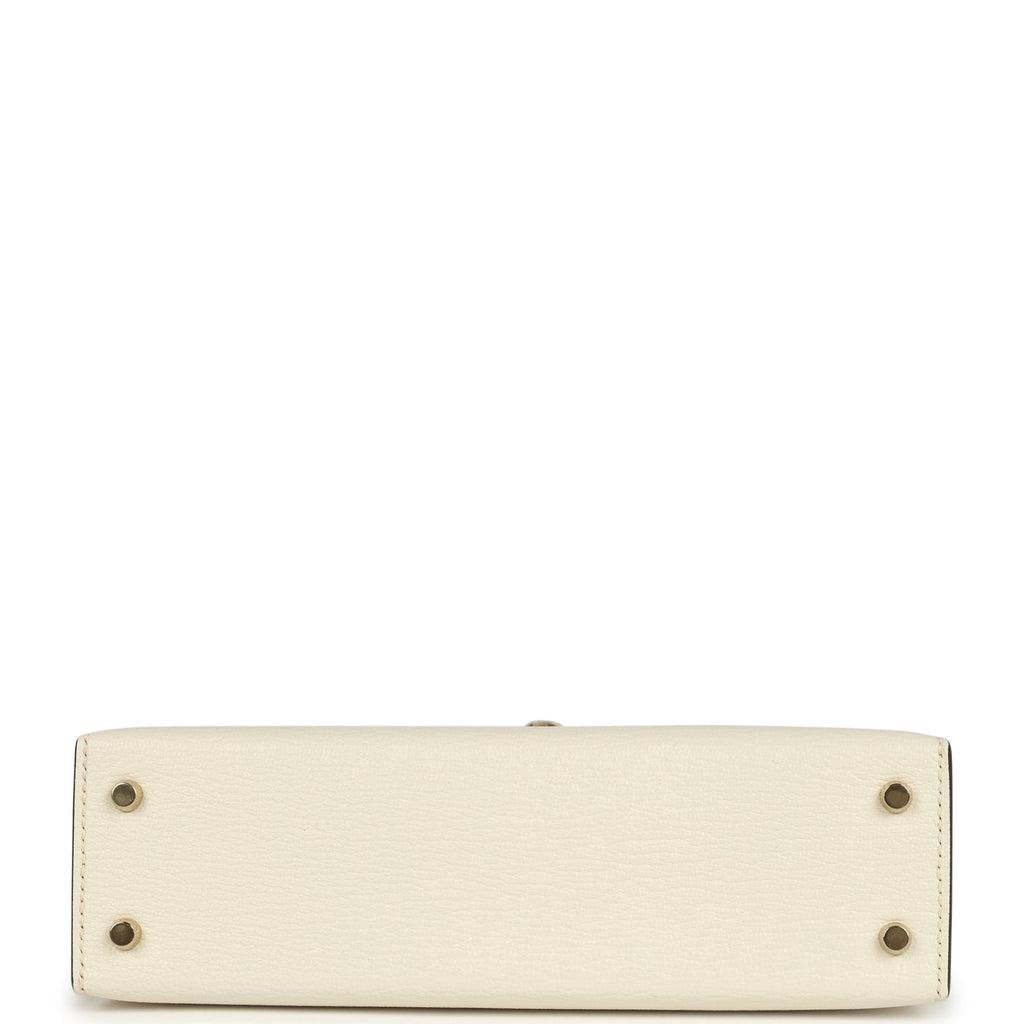 Kelly Sellier 20 Nata and Etoupe Chevre Mysore Bag