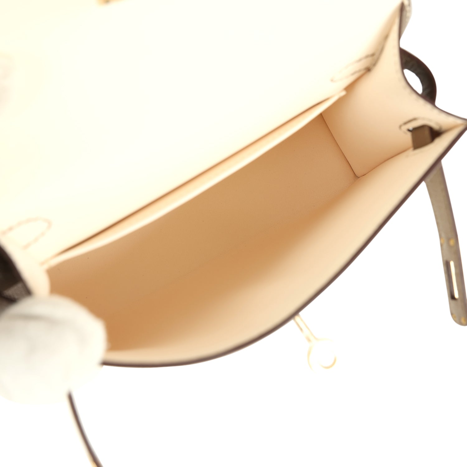 Kelly Sellier 20 Nata and Etoupe Chevre Mysore Bag