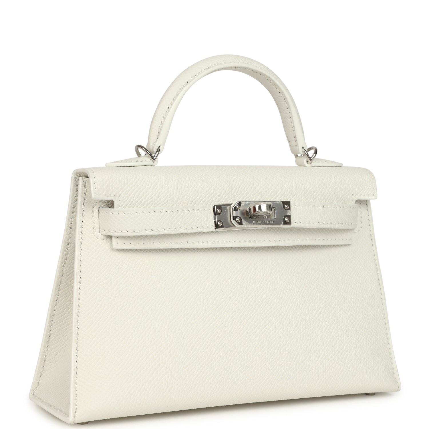 Kelly Sellier 20 New White Epsom Bag
