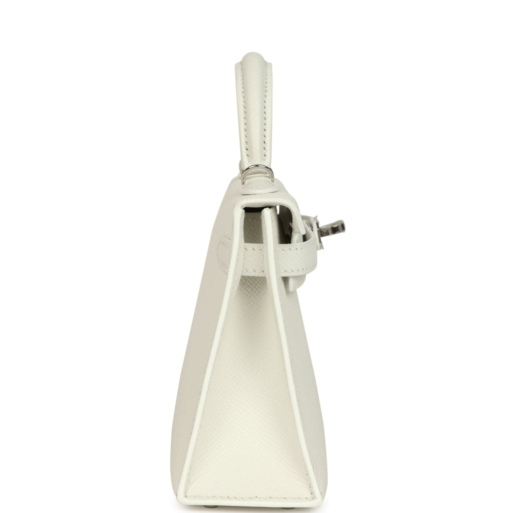 Kelly Sellier 20 New White Epsom Bag